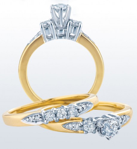 3 stone Engagement Ring and Matching Band We also have a great collection of